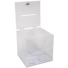 Exacompta 89058D Urna 21cm con tapa extraíble cristal acrílico transparente