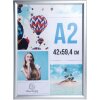Exacompta 8294358D Marco para póster de pared de aluminio A2 Exacryl plata