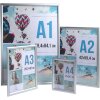 Exacompta 8294358D Marco para póster de pared de aluminio A2 Exacryl plata