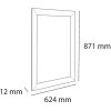 Exacompta 8194358D Marco mural para póster A1 Aluminio Exacryl plata