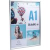 Exacompta 8194358D Marco mural para póster A1 Aluminio Exacryl plata