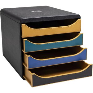 Cajonera Exacompta Big Box con 4 cajones Neo Deco colores surtidos