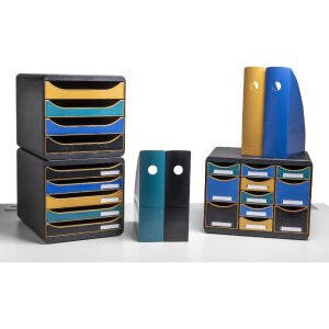 Exacompta Cajonera 11 cajones Neo Deco colores surtidos