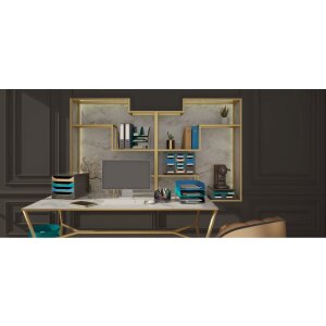 Exacompta Mag Cube revistero Neo Deco cobre oro A4+ plástico reciclado