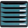 Exacompta 30934D Cajonera Big Box 5 cajones Skandi azul pacífico A4+