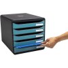 Exacompta 30934D Cajonera Big Box 5 cajones Skandi azul pacífico A4+
