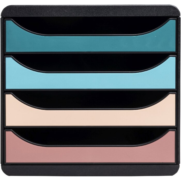 Exacompta Big Box cajonera 4 cajones Skandi colores A4 A4+