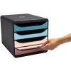 Exacompta Big Box cajonera 4 cajones Skandi colores A4 A4+