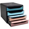 Exacompta Big Box cajonera 4 cajones Skandi colores A4 A4+
