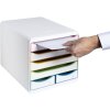 Exacompta cajonera BIG BOX MAXI Blanco Arlequín 6 cajones para A4 y A4+