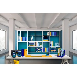 Exacompta 3501440D Flex Box Office Negro Gris