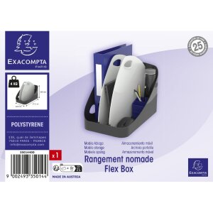 Exacompta 3501440D Flex Box Office Negro Gris