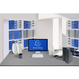 Exacompta 3501440D Flex Box Office Negro Gris