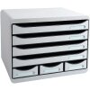 Exacompta STOREBOX cajonera 7 cajones abiertos Office gris claro