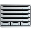 Exacompta STOREBOX cajonera 7 cajones abiertos Office gris claro