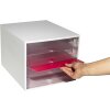 Exacompta 228323D Cajonera ECOBOX con 4 cajones cristal