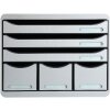 Exacompta STOREBOX cajonera 6 cajones abiertos Office gris claro