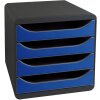 Exacompta cajonera Big Box 4 cajones abiertos Iderama azul royal