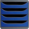 Exacompta cajonera Big Box 4 cajones abiertos Iderama azul royal