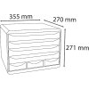 Exacompta STOREBOX cajonera 7 cajones abiertos Iderama arco iris