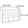 Iderama 306798D STOREBOX cajonera 6 cajones abiertos arco iris