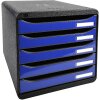 Iderama 3097203D Cajonera Big Box Plus 5 cajones abiertos azul royal