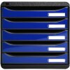 Iderama 3097203D Cajonera Big Box Plus 5 cajones abiertos azul royal