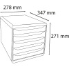 Iderama 3097298D Cajonera Big Box Plus 5 cajones Arlequín brillo