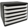 Exacompta 3087213D Cajonera Big Box Plus Horizon formato apaisado 5 cajones
