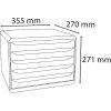Exacompta 3087213D Cajonera Big Box Plus Horizon formato apaisado 5 cajones