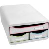Exacompta 311913D SMALL-BOX con 3 cajones Negro Office Blanco Arlequín