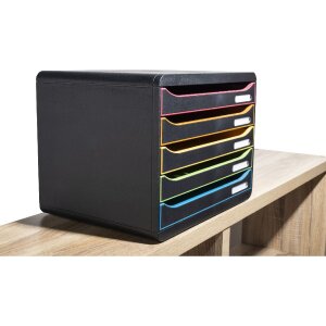 Exacompta 308914D Cajonera Big Box Plus Horizon formato apaisado 5 cajones