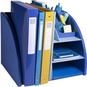 Exacompta 394202D Organizador de sobremesa Bee Azul Marino Azul claro