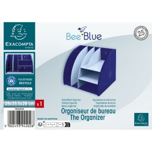 Exacompta 394202D Organizador de sobremesa Bee Azul Marino Azul claro