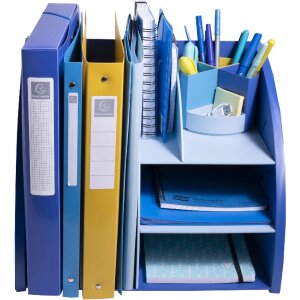 Exacompta 394202D Organizador de sobremesa Bee Azul Marino Azul claro