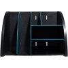 Exacompta 394505D Organizador de sobremesa Neo Deco negro azul-verde