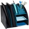 Exacompta 394505D Organizador de sobremesa Neo Deco negro azul-verde