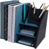 Exacompta 394505D Organizador de sobremesa Neo Deco negro azul-verde