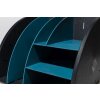 Exacompta 394505D Organizador de sobremesa Neo Deco negro azul-verde