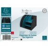 Exacompta 394505D Organizador de sobremesa Neo Deco negro azul-verde