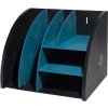 Exacompta 394505D Organizador de sobremesa Neo Deco negro azul-verde