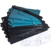 Exacompta 394505D Organizador de sobremesa Neo Deco negro azul-verde