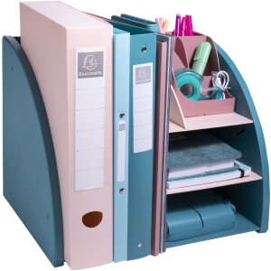 Exacompta 394606D Organizador de sobremesa Skandi Pacific Blue Nude