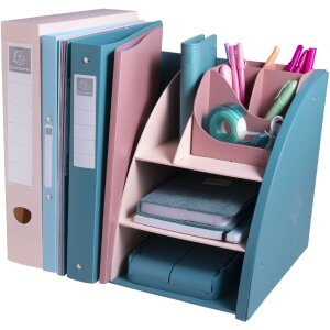 Exacompta 394606D Organizador de sobremesa Skandi Pacific Blue Nude