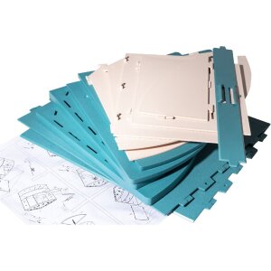 Exacompta 394606D Organizador de sobremesa Skandi Pacific Blue Nude