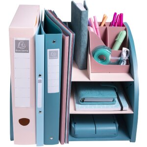 Exacompta 394606D Organizador de sobremesa Skandi Pacific Blue Nude