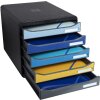 Exacompta 3094202D Cajonera Big Box Plus 5 cajones Bee Azul