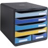 Exacompta 3124202D Cajonera BIG BOX MAXI 6 cajones Abeja Azul