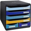 Exacompta 3124202D Cajonera BIG BOX MAXI 6 cajones Abeja Azul