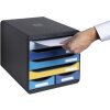 Exacompta 3124202D Cajonera BIG BOX MAXI 6 cajones Abeja Azul